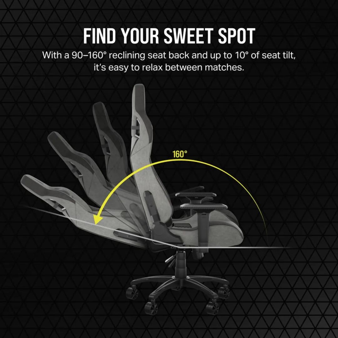 Corsair T3 Rush (2023) Gaming Chair Grey/Charcoal