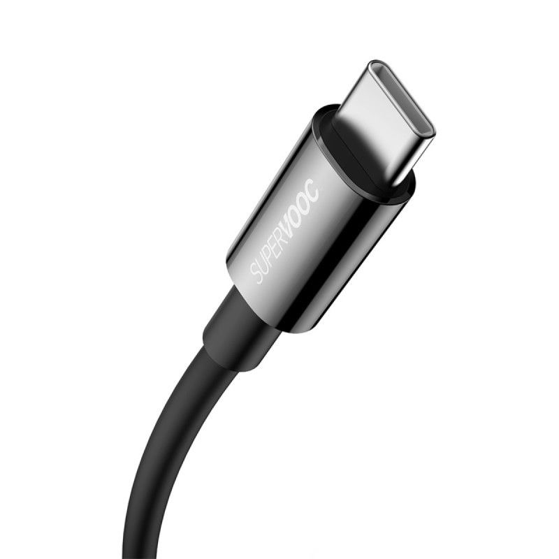 Baseus Superior Supervooc USB-USB-C 65W 1m Black