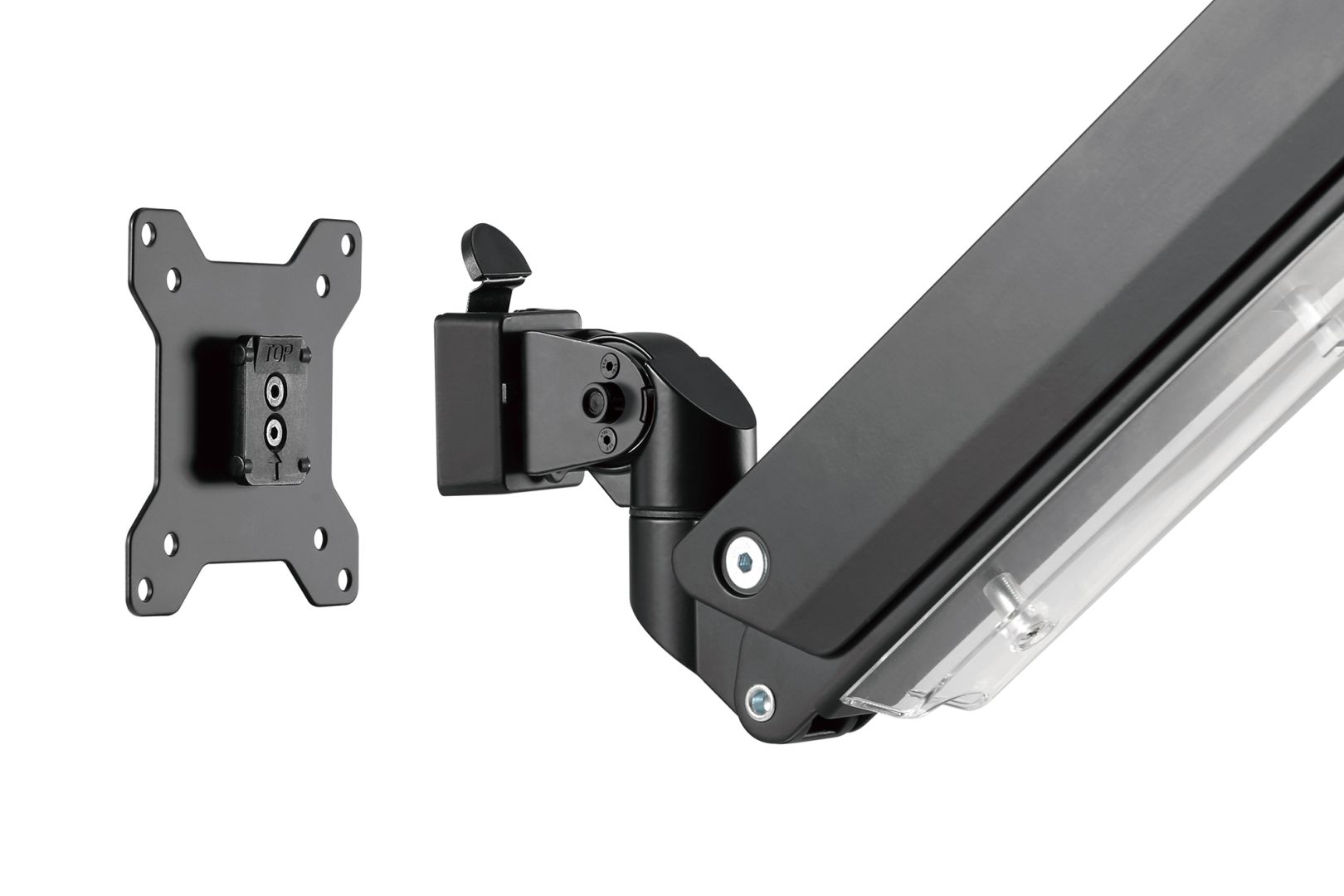 Digitus Universal Single Monitor Mount with Gas Spring and Clamp Mount 15-35" Black