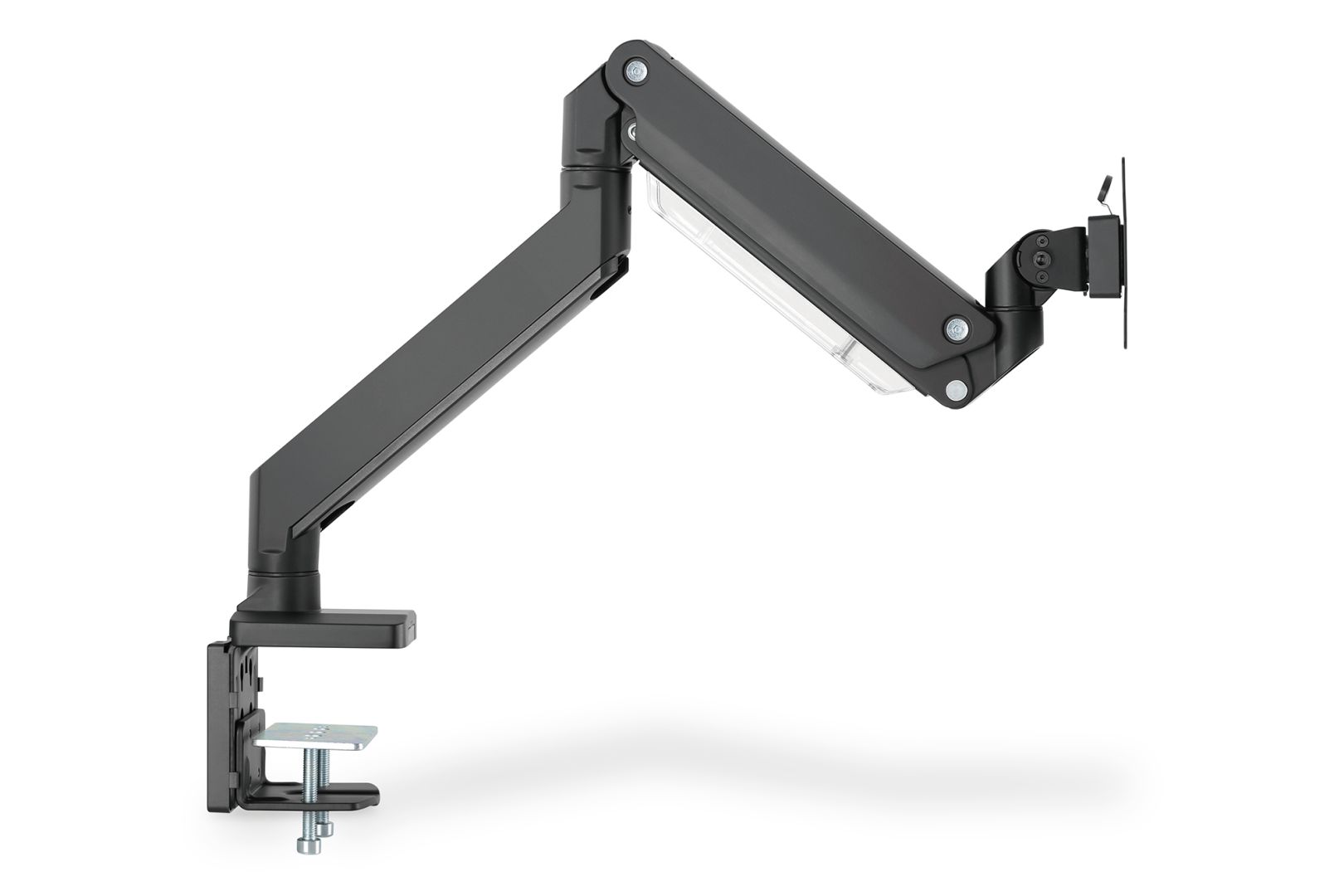 Digitus Universal Single Monitor Mount with Gas Spring and Clamp Mount 15-35" Black