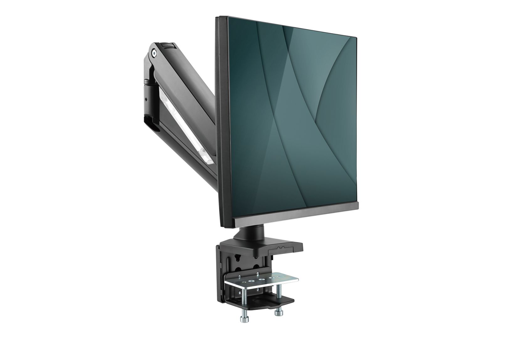 Digitus Universal Single Monitor Mount with Gas Spring and Clamp Mount 15-35" Black