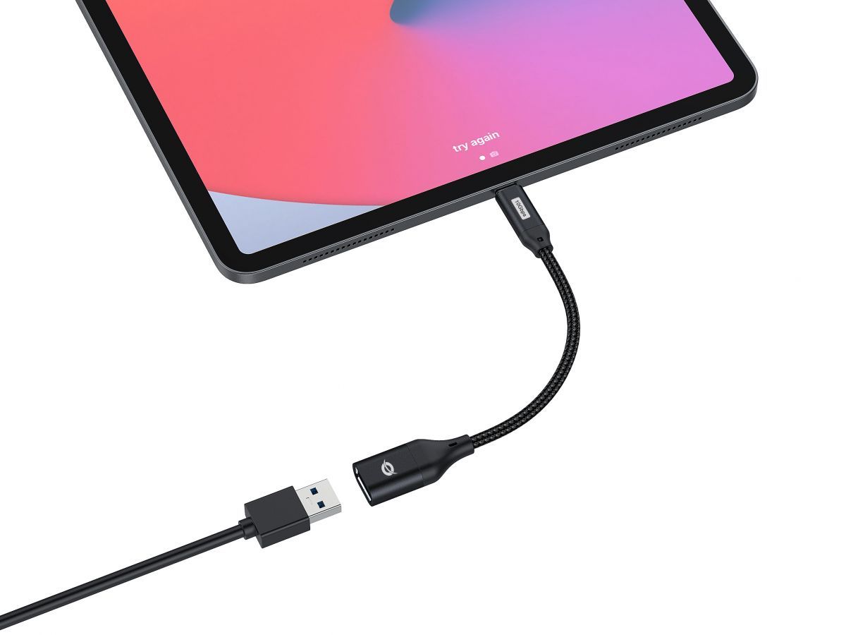 Conceptronic  ABBY18B USB-C to USB-A OTG Adapter Black