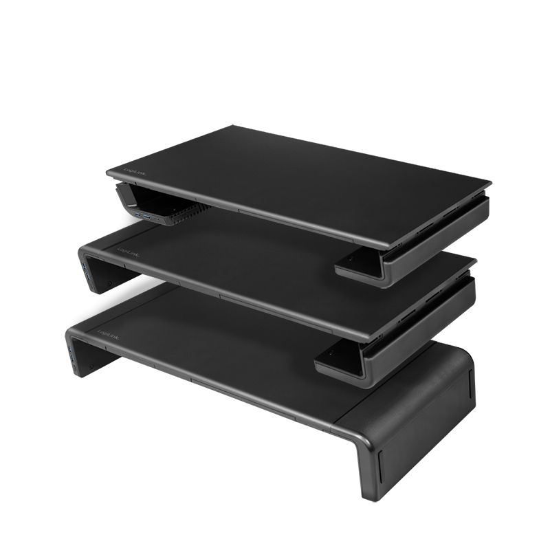 Logilink Ergonomic tabletop monitor riser Black