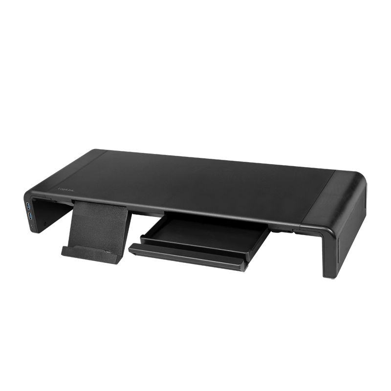 Logilink Ergonomic tabletop monitor riser Black
