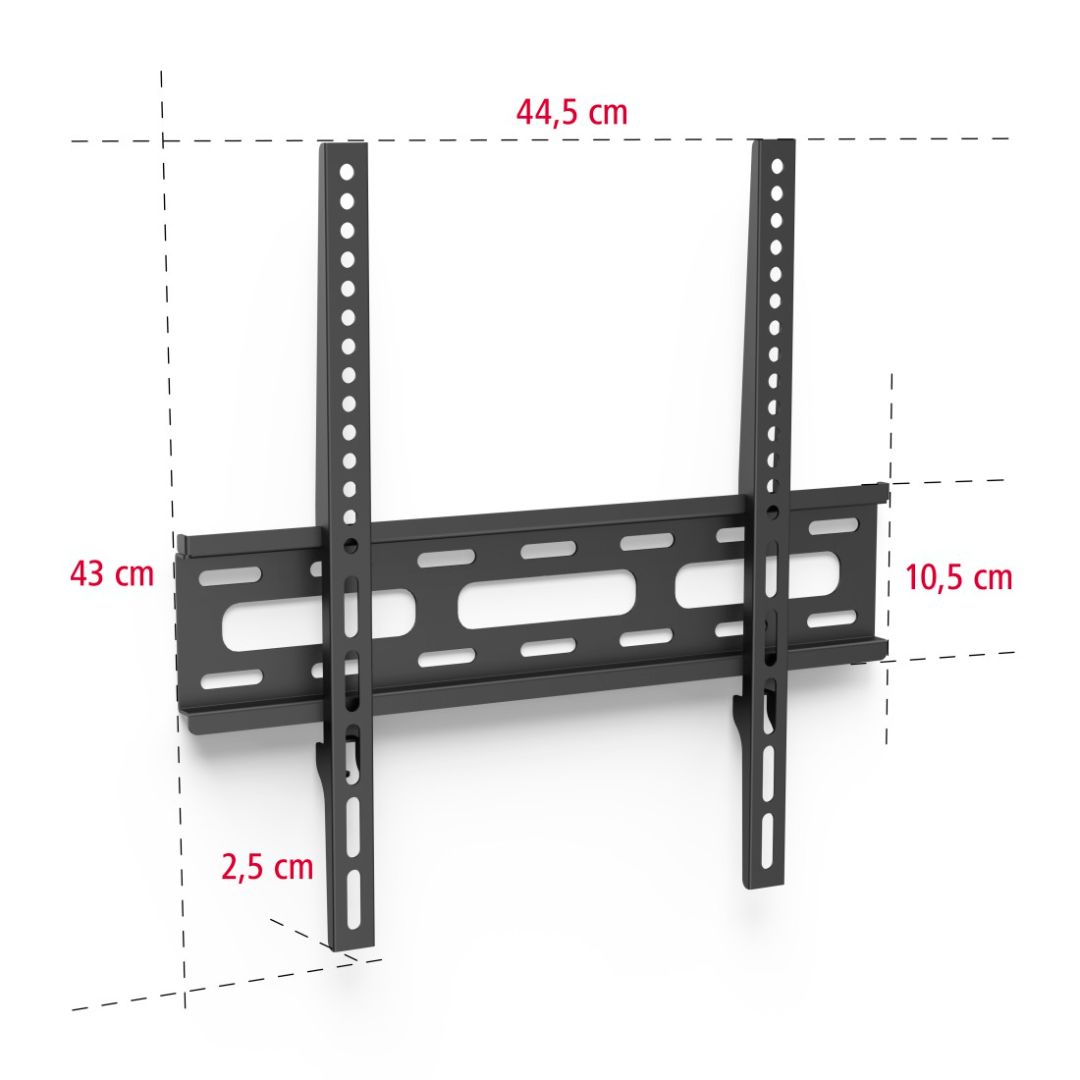 Hama FiTV Fali tartó 75" Black