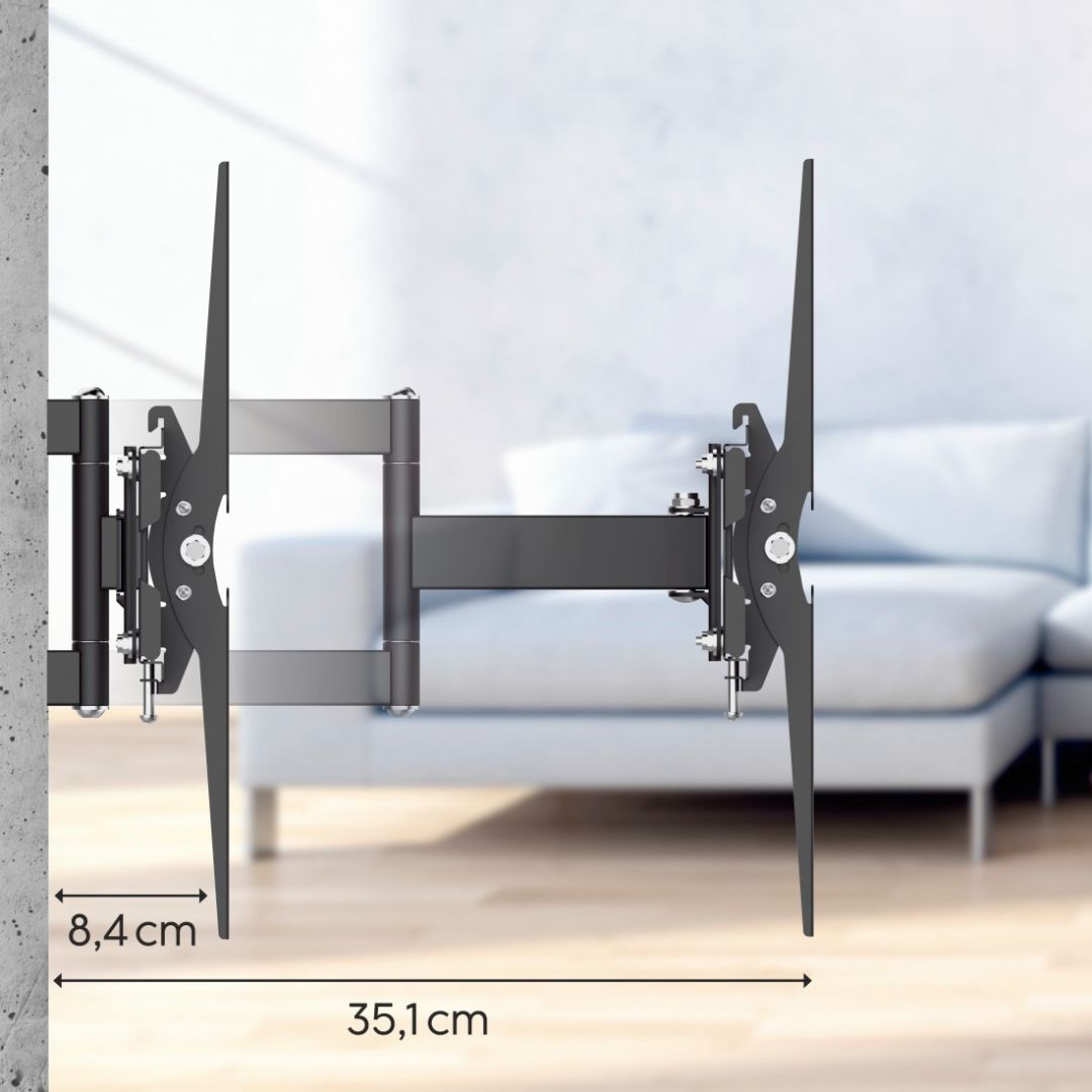 Hama FITV Wall mount full motion 65" Black