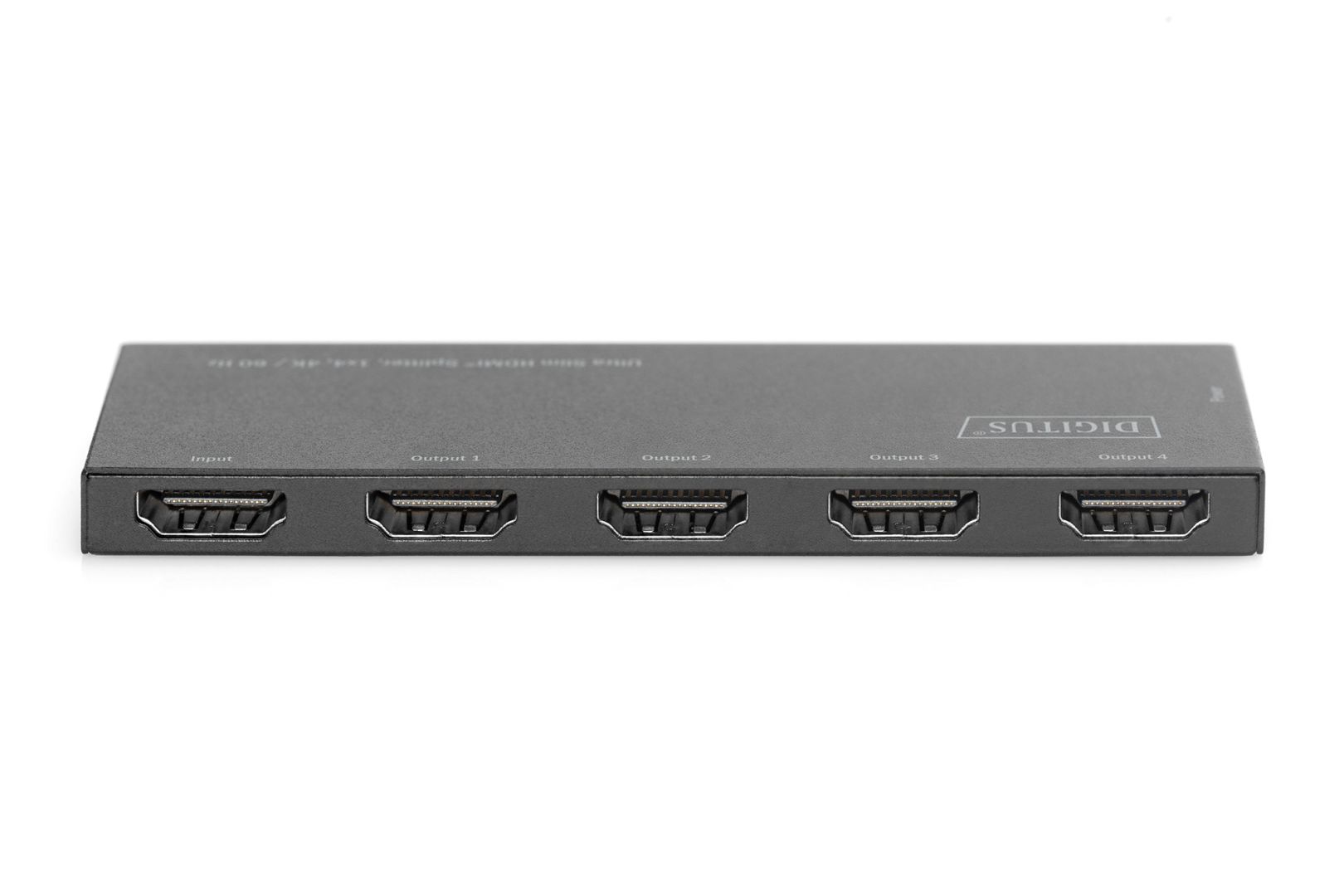 Digitus Ultra Slim HDMI Splitter, 1x4, 4K/60Hz HDR, HDCP 2.2, 18 Gbps, Micro USB powered