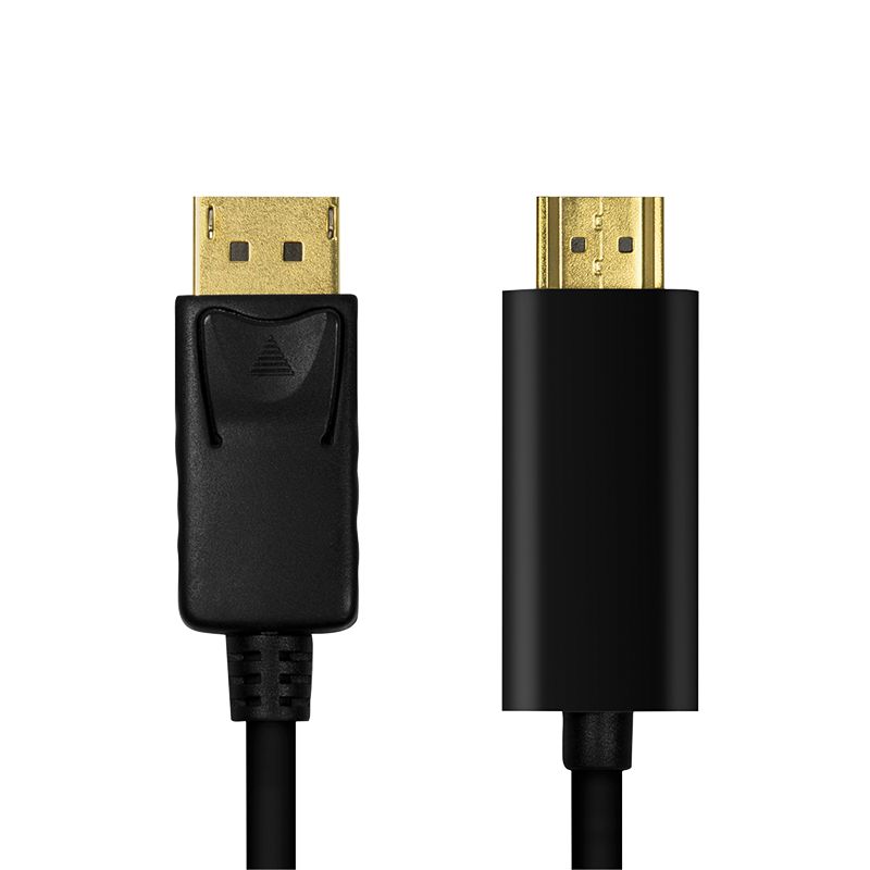Logilink DisplayPort cable DP/M to HDMI-A/M 4K/30 Hz 1m  Black