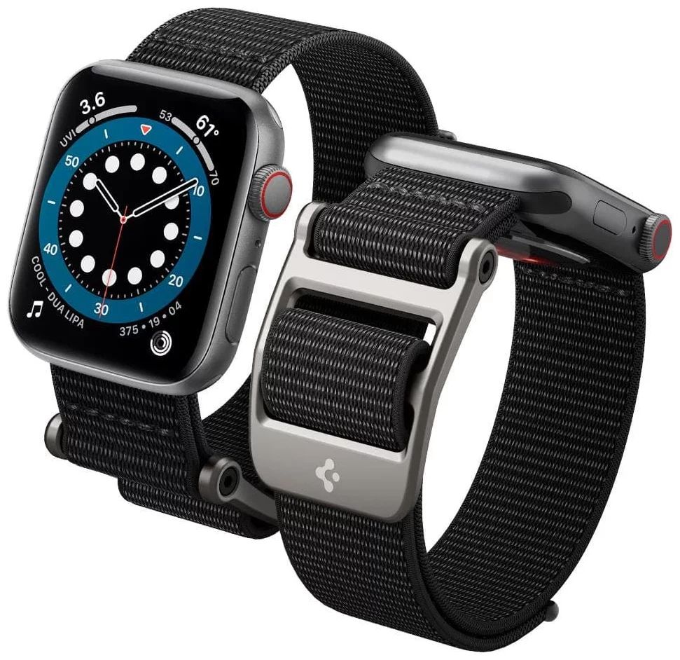 Spigen DuraPro Flex Apple Watch Ultra 2/1 49mm 9/8/7 45mm SE/6/5/4 44mm 3/2/1 42mm Black