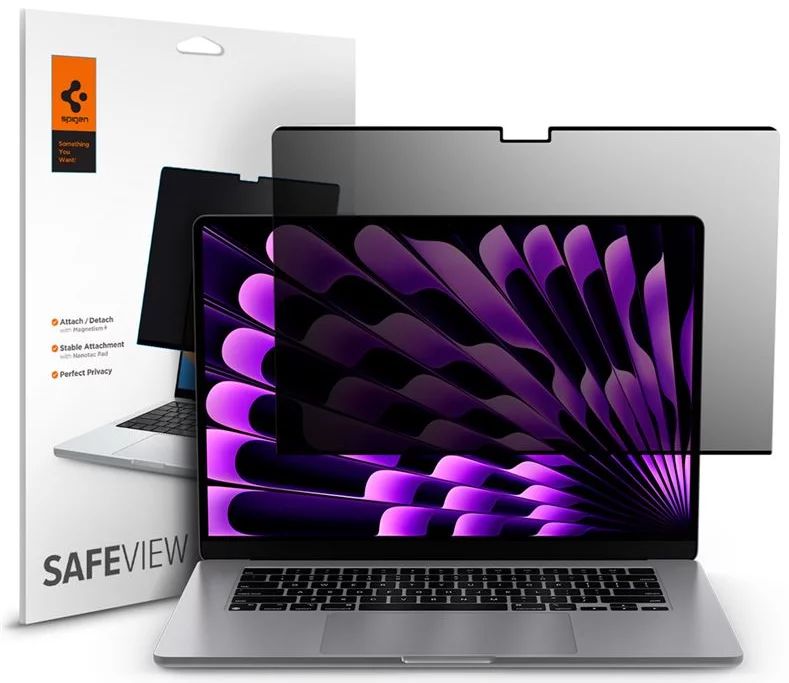 Spigen SafeView Privacy Filter MacBook Air 15" M2 2023 1 Pack
