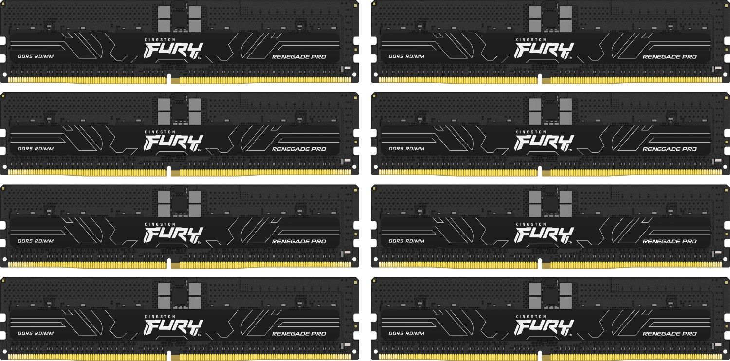 Kingston 256GB DDR5 5600MHz Kit(8x32GB) Fury Renegade Pro Black