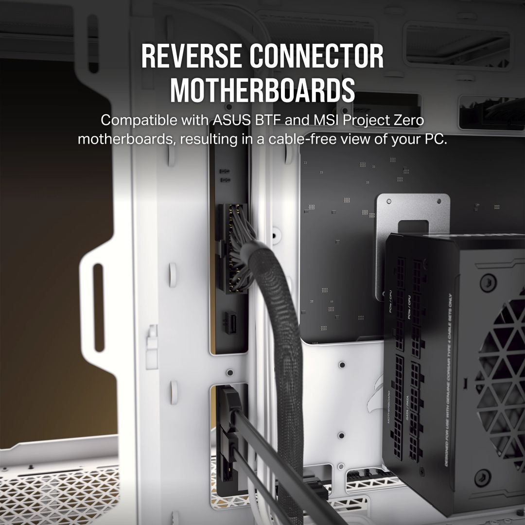 Corsair iCUE LINK 2500X RGB Micro ATX Dual Chamber Tempered Glass White