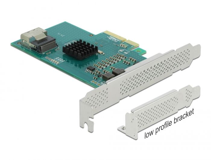 DeLock PCI Express x4 Card to 4x SATA 6 Gb/s RAID and HyperDuo Low Profile Form Factor