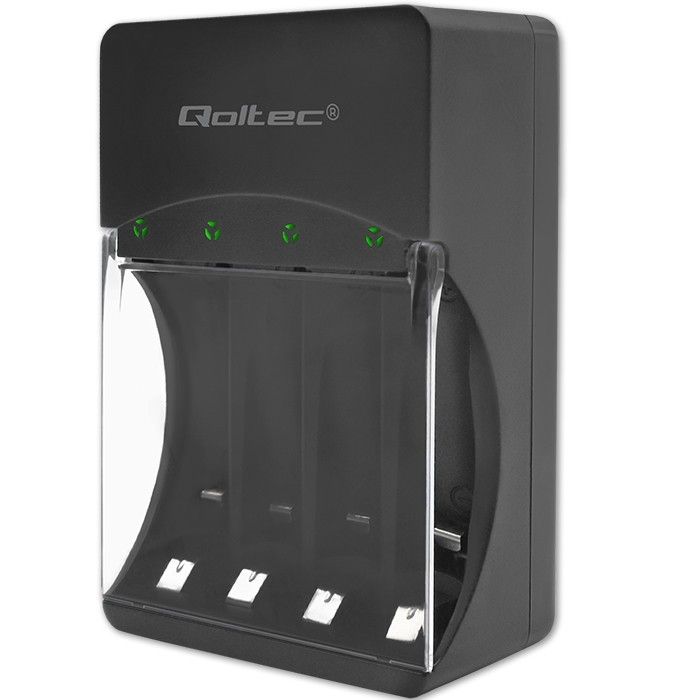 Qoltec Battery Charger for Ni-MH type R03/AAA R6/AA