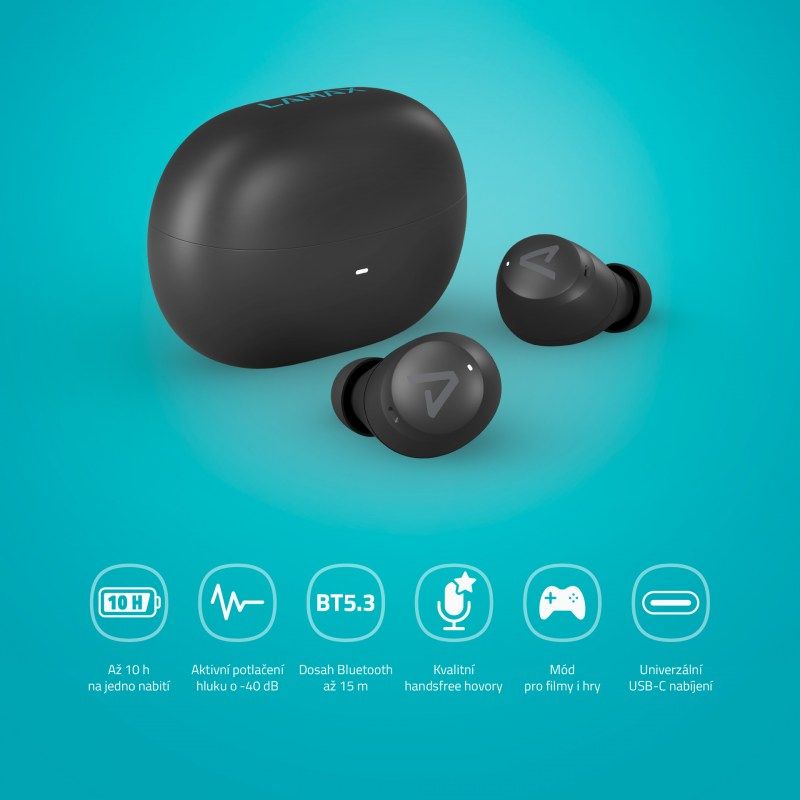 Lamax Buds1 ANC Headset Black