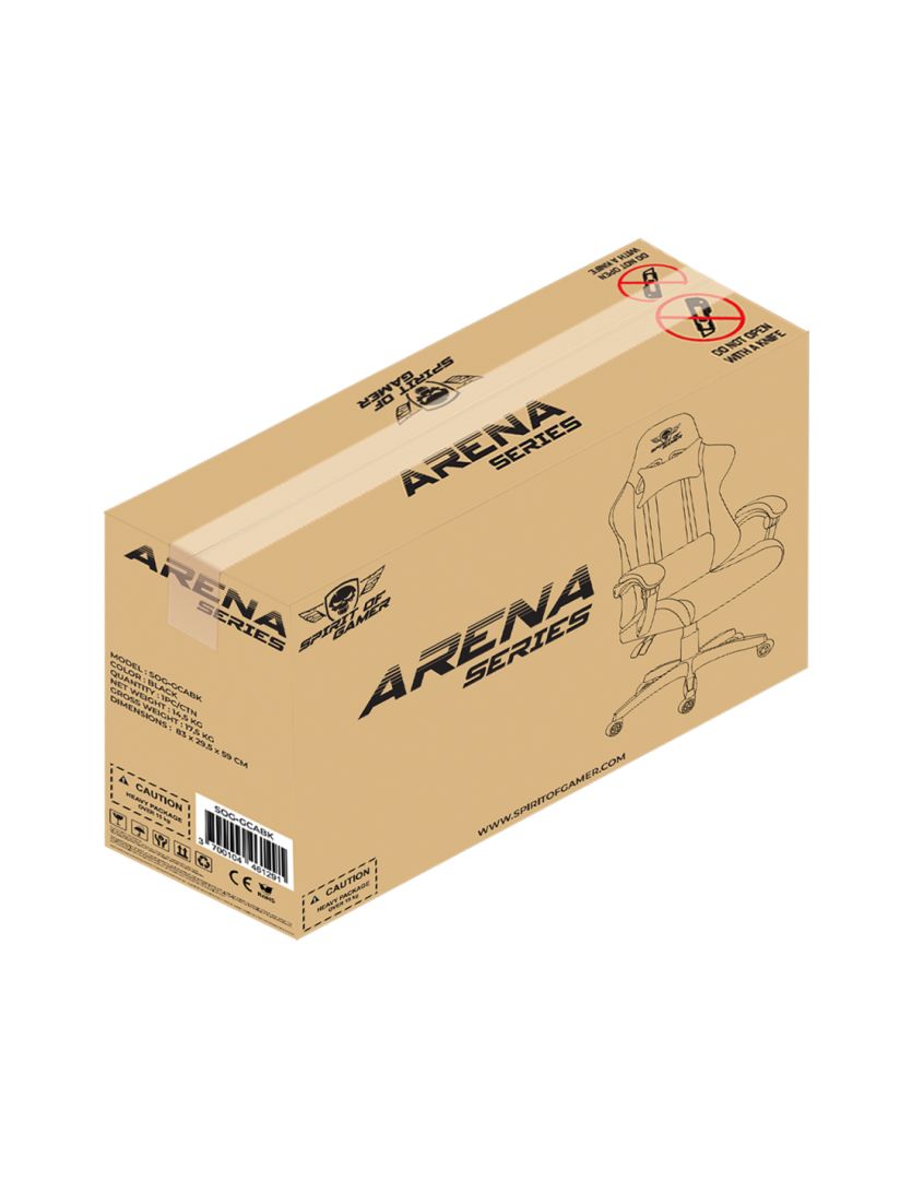 Spirit Of Gamer Arena Gaming Chair Dark Grey