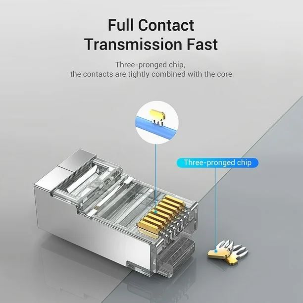 Vention FTP Cat.7 RJ45 Transparent (50db)