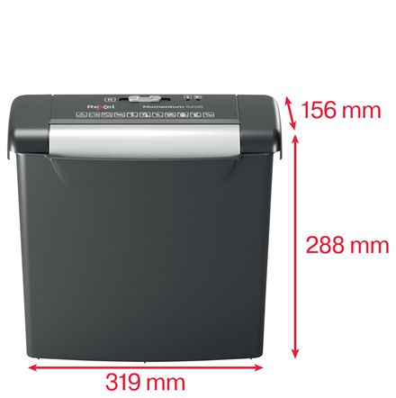 Rexel Momentum S206 Iratmegsemmisítő Black