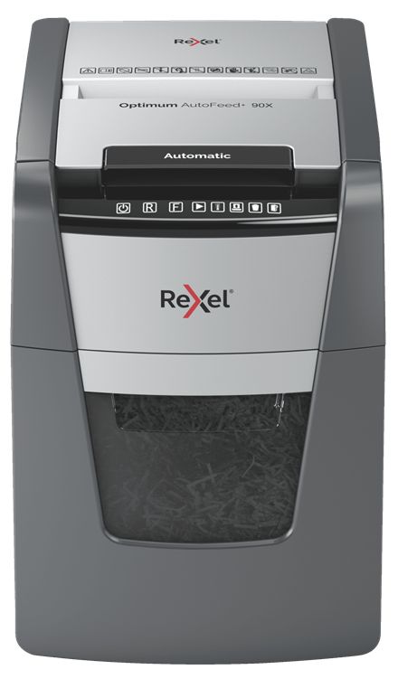 Rexel Optimum AutoFeed 90X Automata Iratmegsemmisítő Black