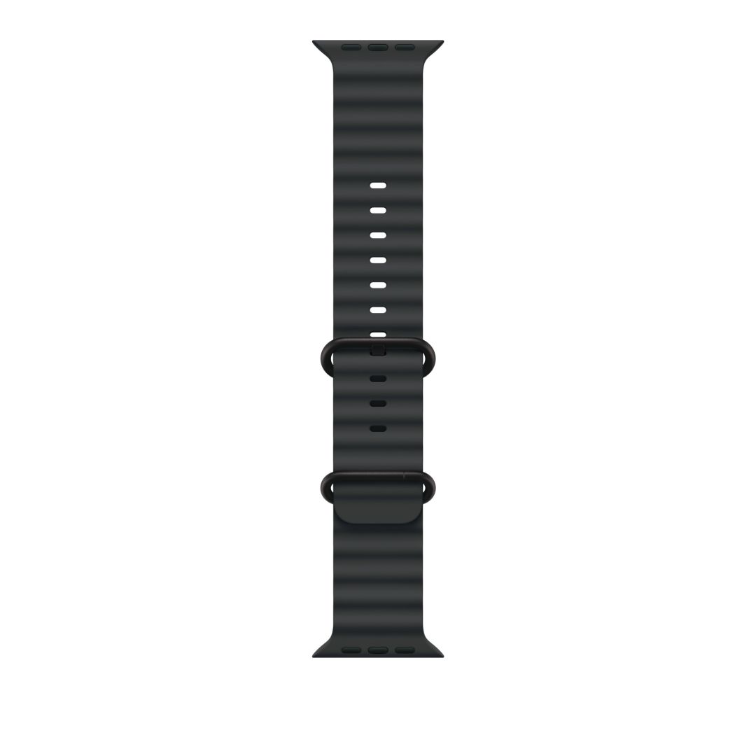 Apple Watch 49mm Ocean Band Black Black Titanium Finish