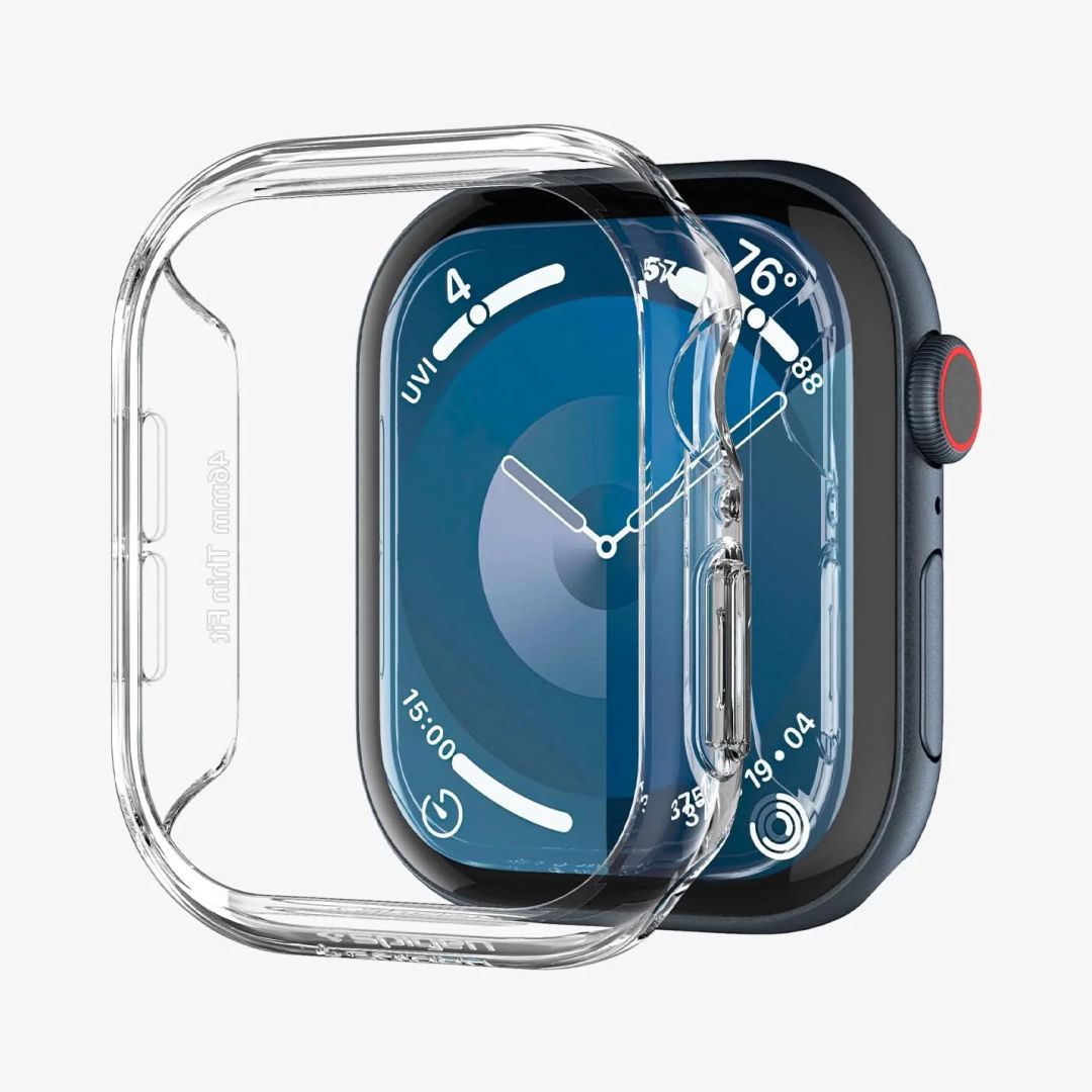 Spigen Thin Fit Apple Watch 10 46mm Crystal Clear