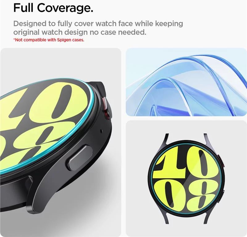 Spigen Glass tR EZ Fit Samsung Galaxy Watch7 (40mm) 2 pack Transparency