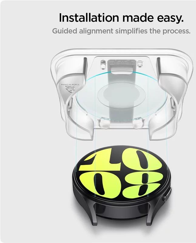 Spigen Glass tR EZ Fit Samsung Galaxy Watch7 (44mm) 2 Pack Transparency