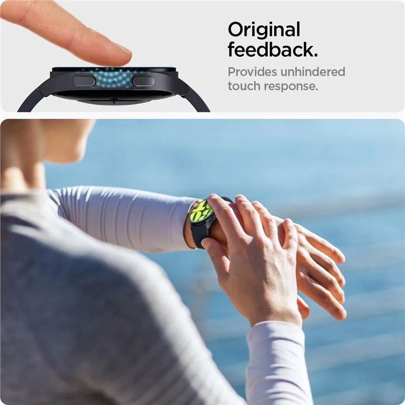 Spigen Glass tR EZ Fit Samsung Galaxy Watch7 (44mm) 2 Pack Transparency