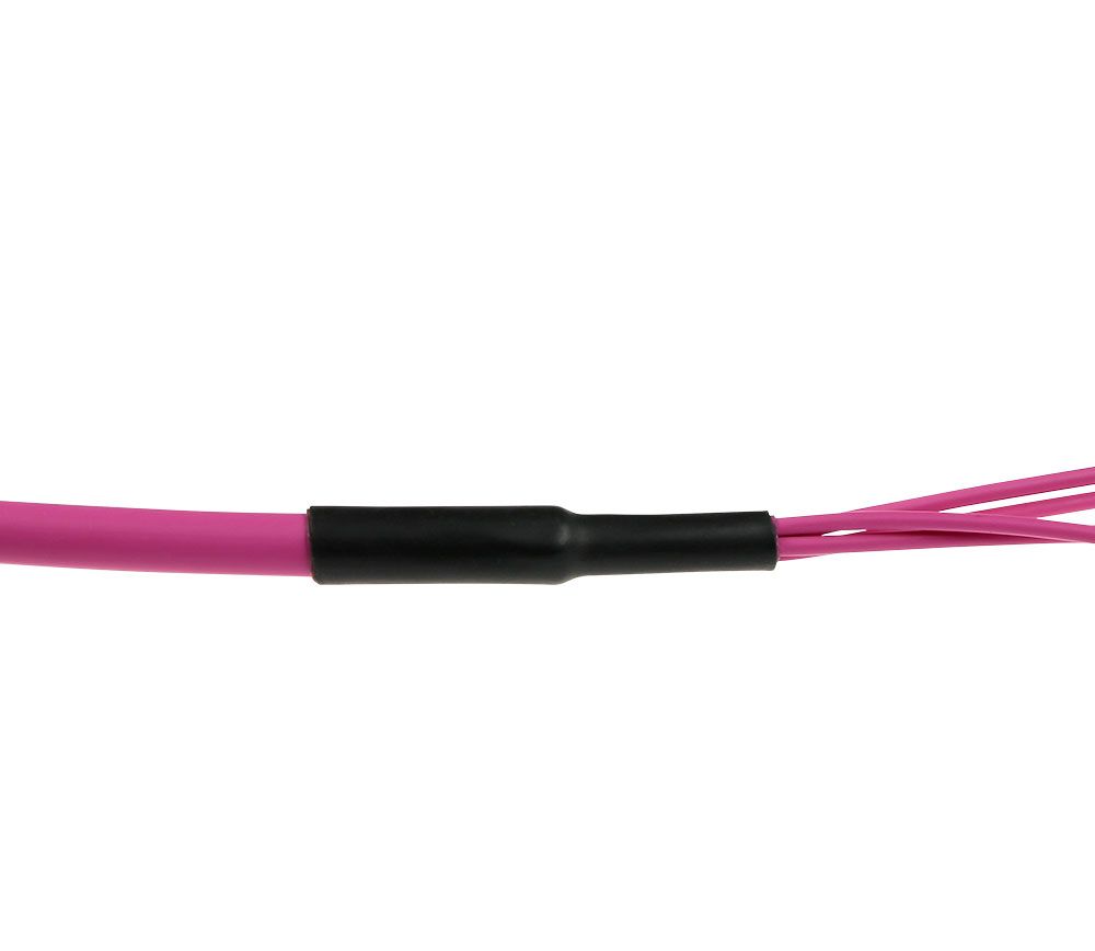 ACT Multimode 50/125 OM4(OM3) polarity A fiber trunk cable with 4 MTP/MPO female connectors each side 15m Violet