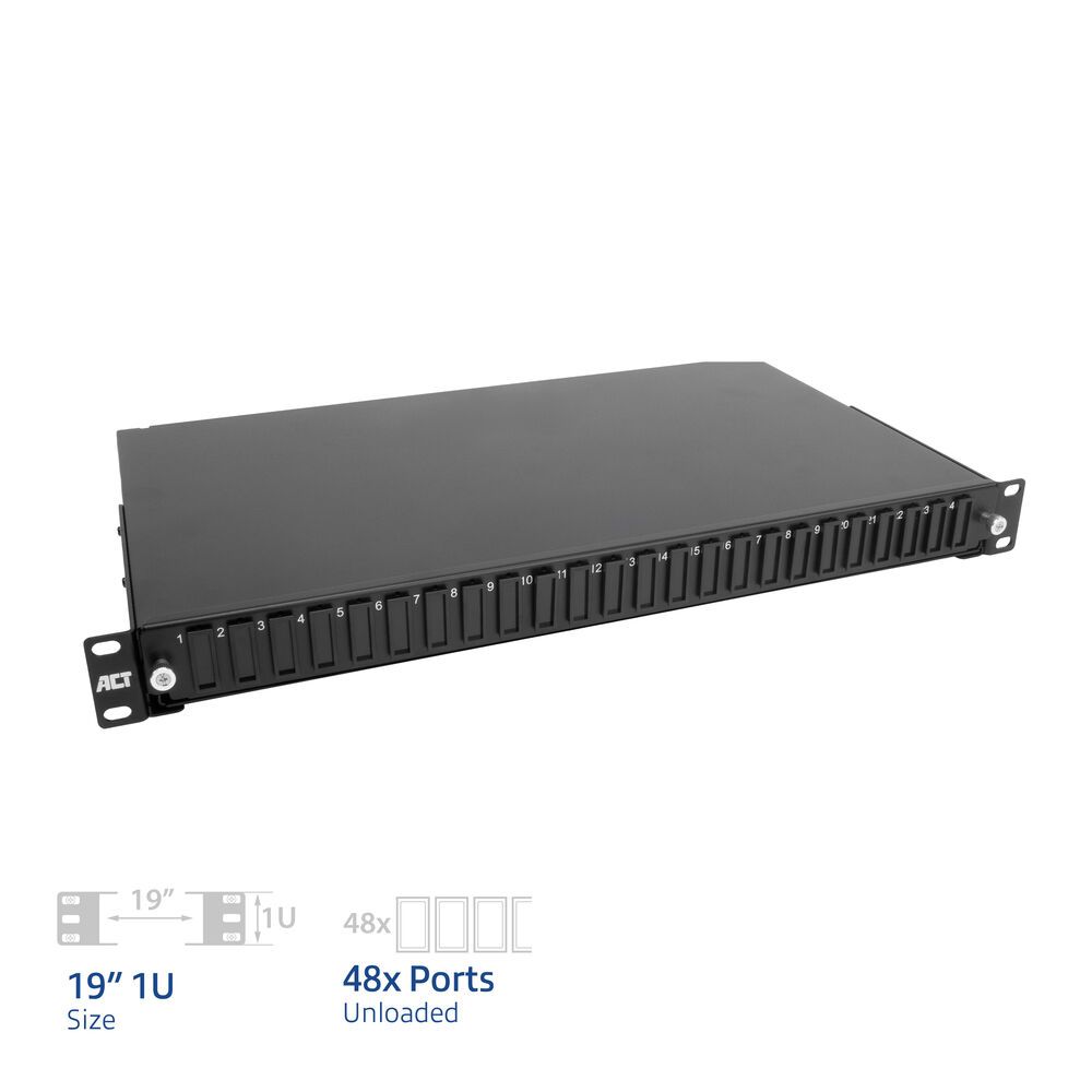 ACT Fiber panel  48 ports unloaded