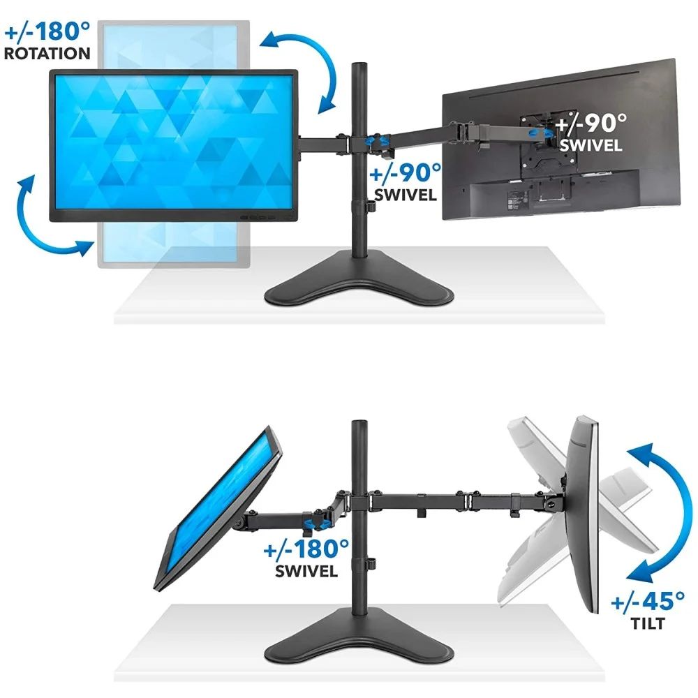 TECHLY  Double Joint Monitor Arm 13"-32" Black