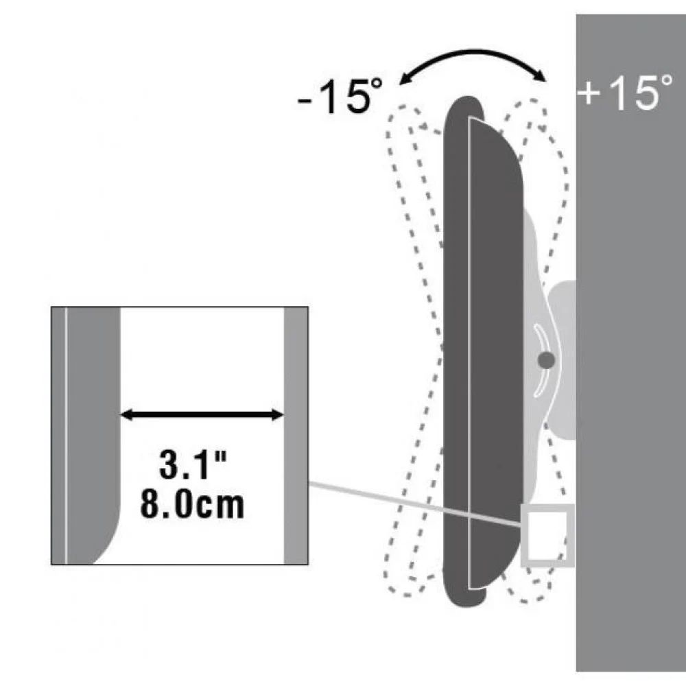 TECHLY  Wall Bracket 32"-60" Black