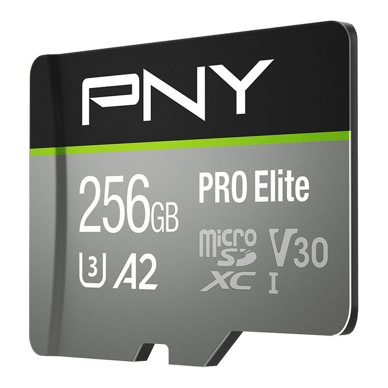 PNY 256GB microSDXC Pro Elite Class 10 U3 V30 A2 adapter nélkül
