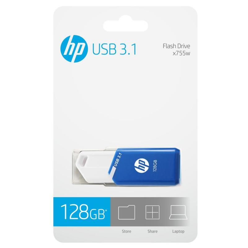 PNY 128GB x755w USB Flash Drive USB3.2 Blue