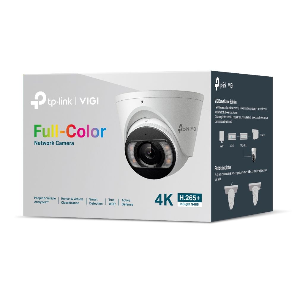 TP-Link InSight S485 4mm VIGI 8MP Full-Color Turret Network Camera