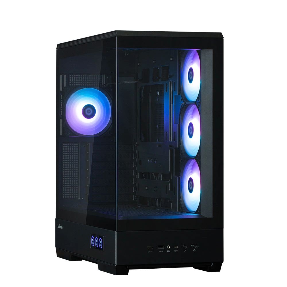 Zalman P50 DS Tempered Glass Black