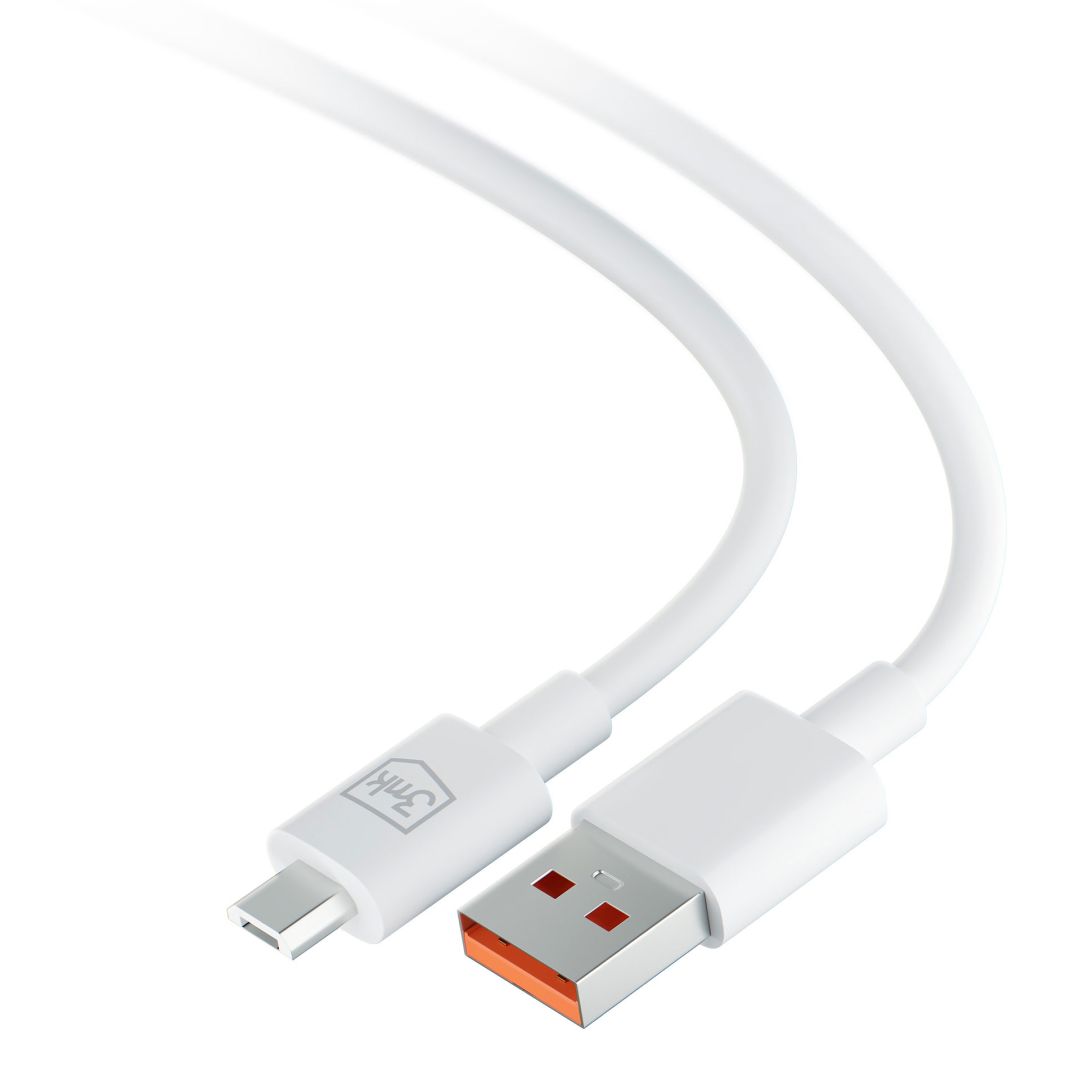 3mk Hyper kábel A - Micro 1.2m 5V 2,4A White