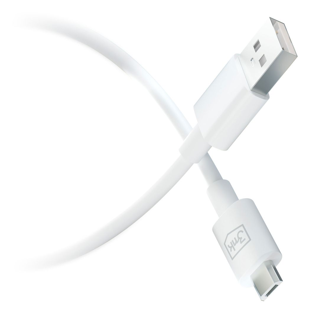 3mk Hyper kábel A - Micro 1.2m 5V 2,4A White