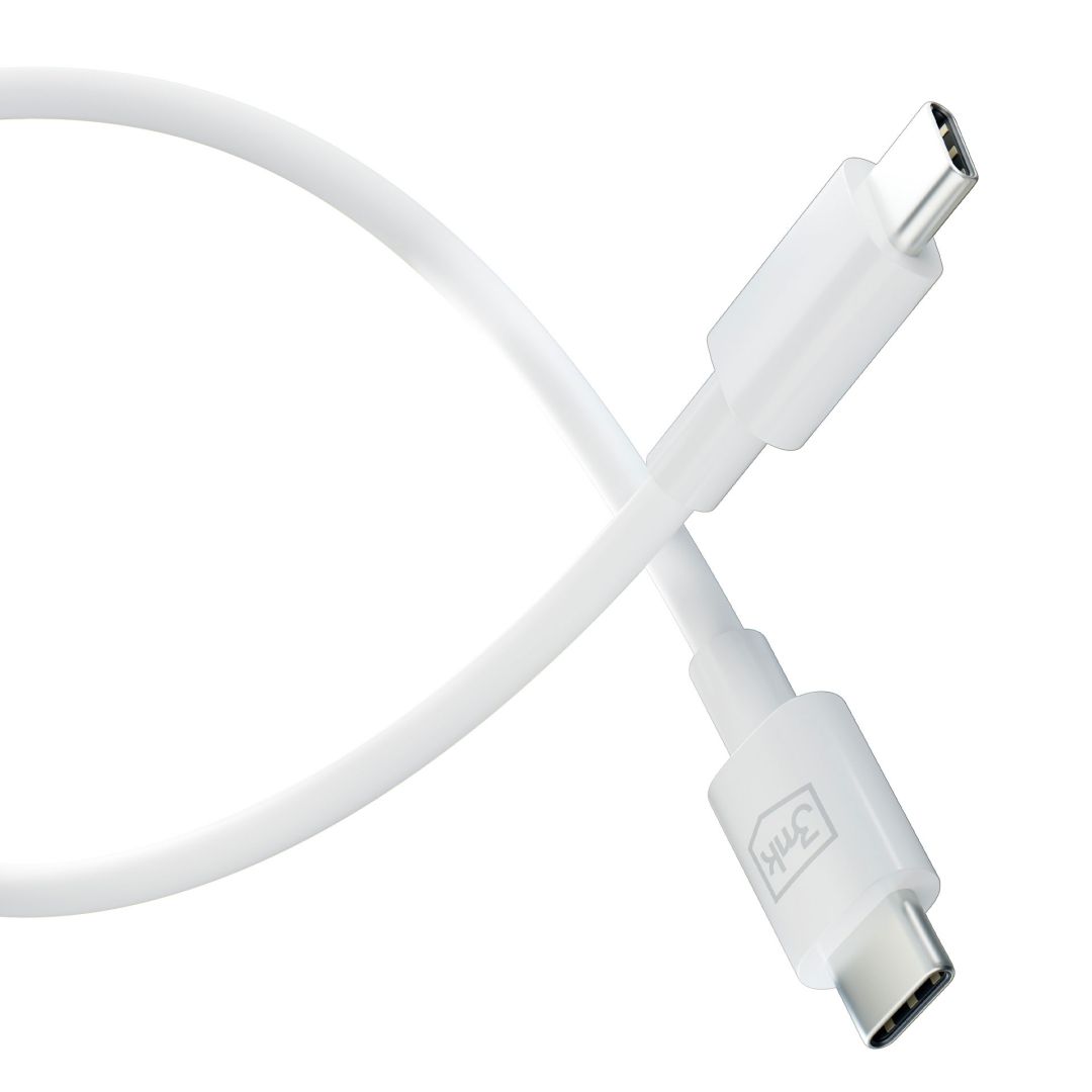 3mk Hyper kábel C - C 100W 1,2m White