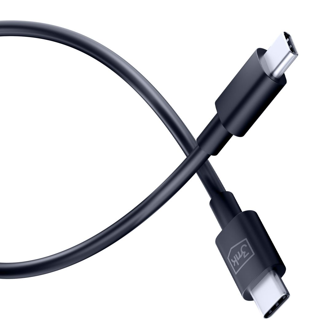 3mk Hyper kábel C - C 100W 1,2m Black