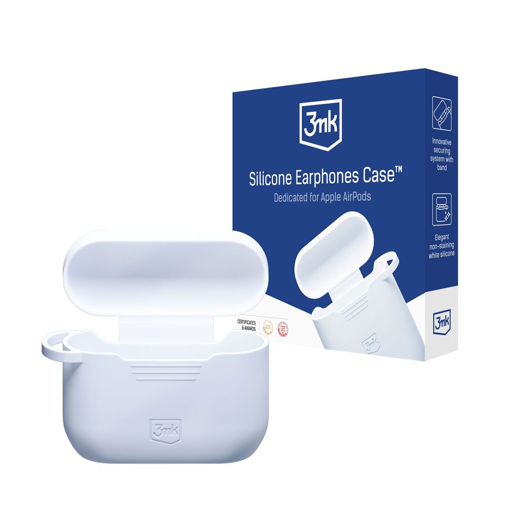 3mk Szilikon AirPods Telefontok Fehér Apple AirPods Pro