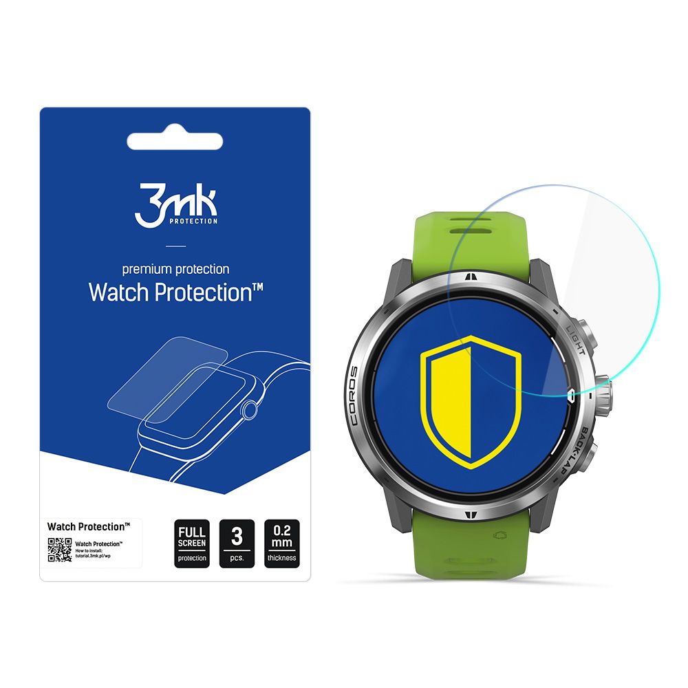 3mk Óra kijelző védőfólia FlexibleGlass hibrid üvegfólia 7H Coros Apex Pro 46 mm