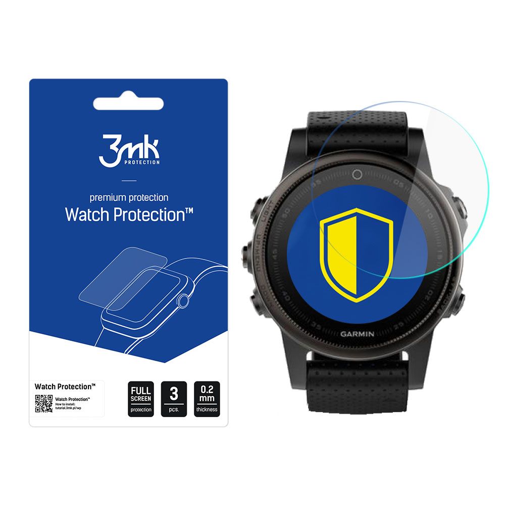 3mk Óra kijelző védőfólia FlexibleGlass hibrid üvegfólia 7H Garmin Fenix 5s 42 mm