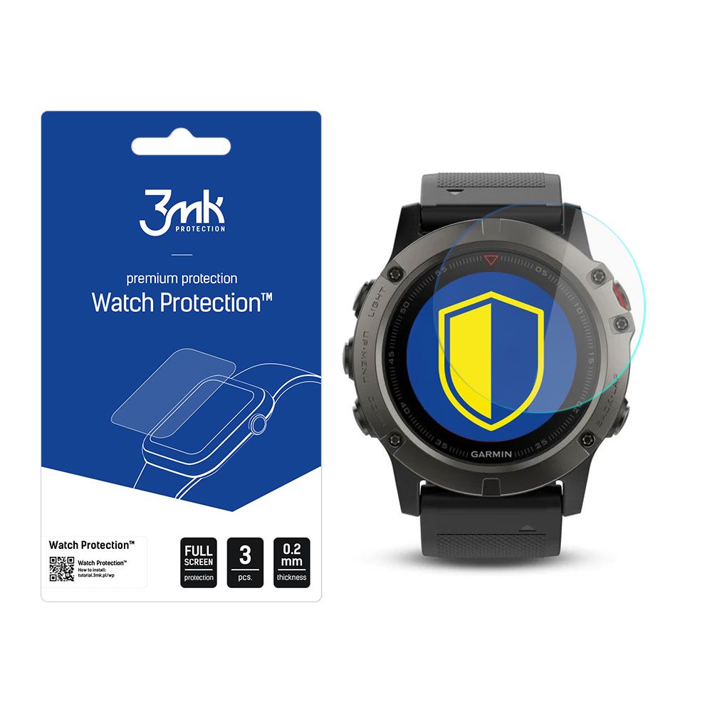 3mk Óra kijelző védőfólia FlexibleGlass hibrid üvegfólia 7H Garmin Fenix 5x 51 mm
