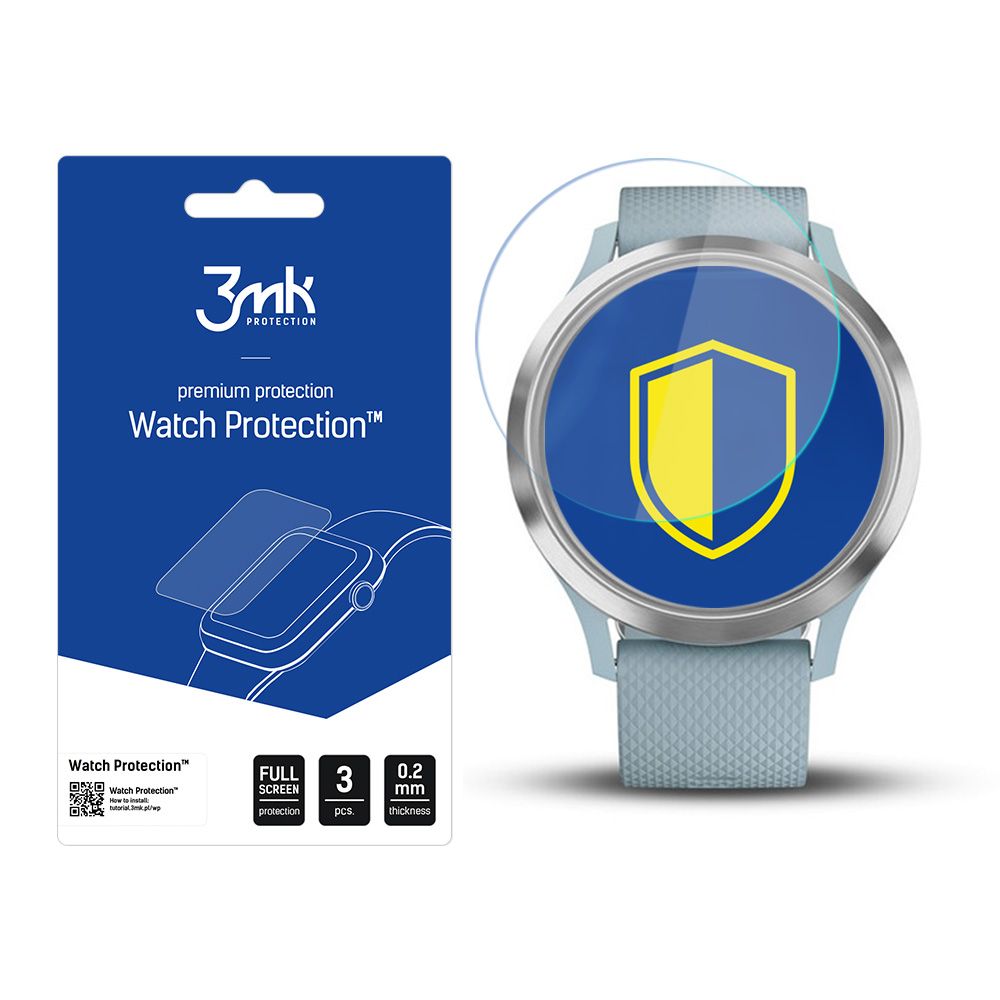 3mk Óra kijelző védőfólia FlexibleGlass hibrid üvegfólia 7H Garmin Vivomove HR