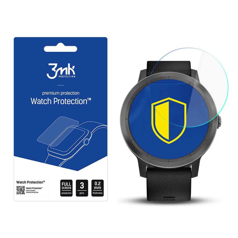 3mk Óra kijelző védőfólia FlexibleGlass hibrid üvegfólia 7H Garmin Vivoactive 3
