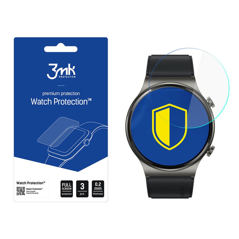 3mk Óra kijelző védőfólia FlexibleGlass hibrid üvegfólia 7H Huawei Watch GT 2 Pro Sport