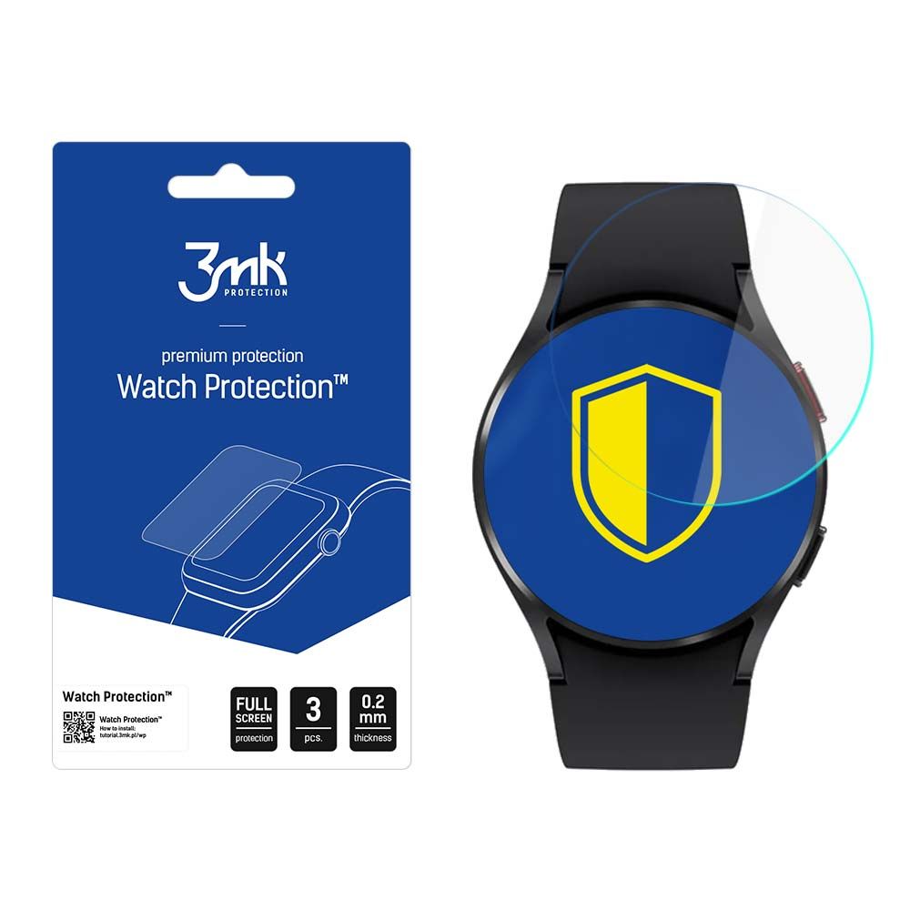 3mk Óra kijelző védőfólia FlexibleGlass hibrid üvegfólia 7H Samsung Galaxy Watch 4 44mm