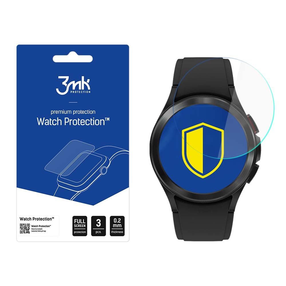 3mk Óra kijelző védőfólia FlexibleGlass hibrid üvegfólia 7H Samsung Galaxy Watch 4 Classic 42mm