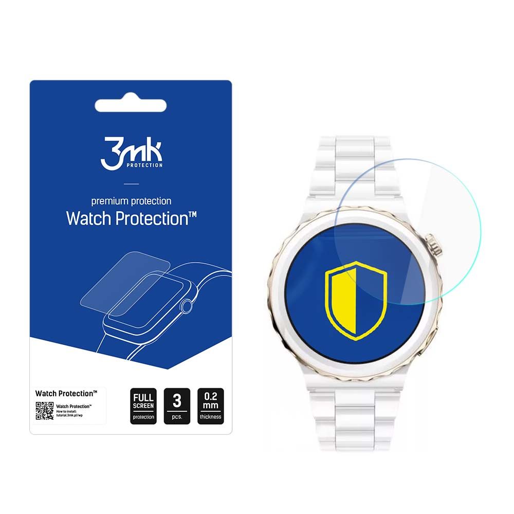 3mk Óra kijelző védőfólia FlexibleGlass hibrid üvegfólia 7H Huawei Watch GT 3 Pro Elegant 43mm